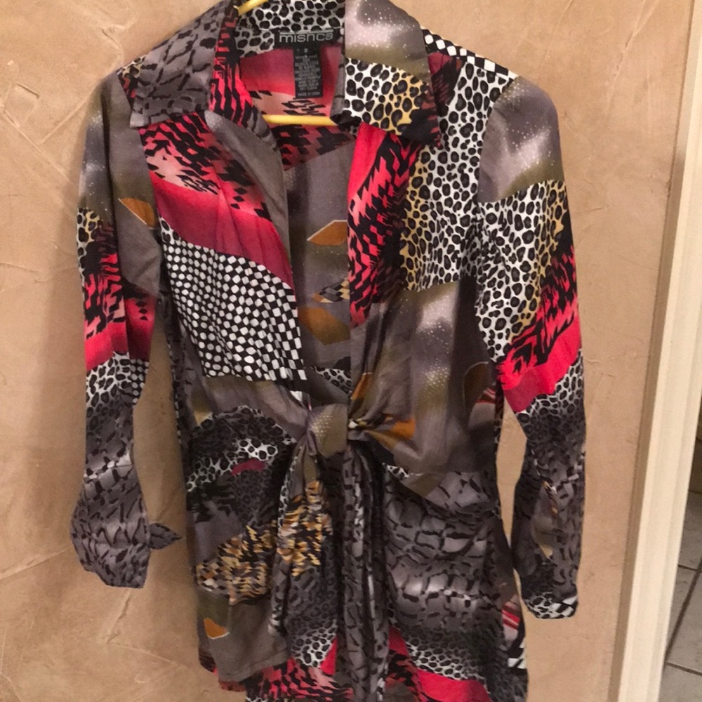 Animal print blouse